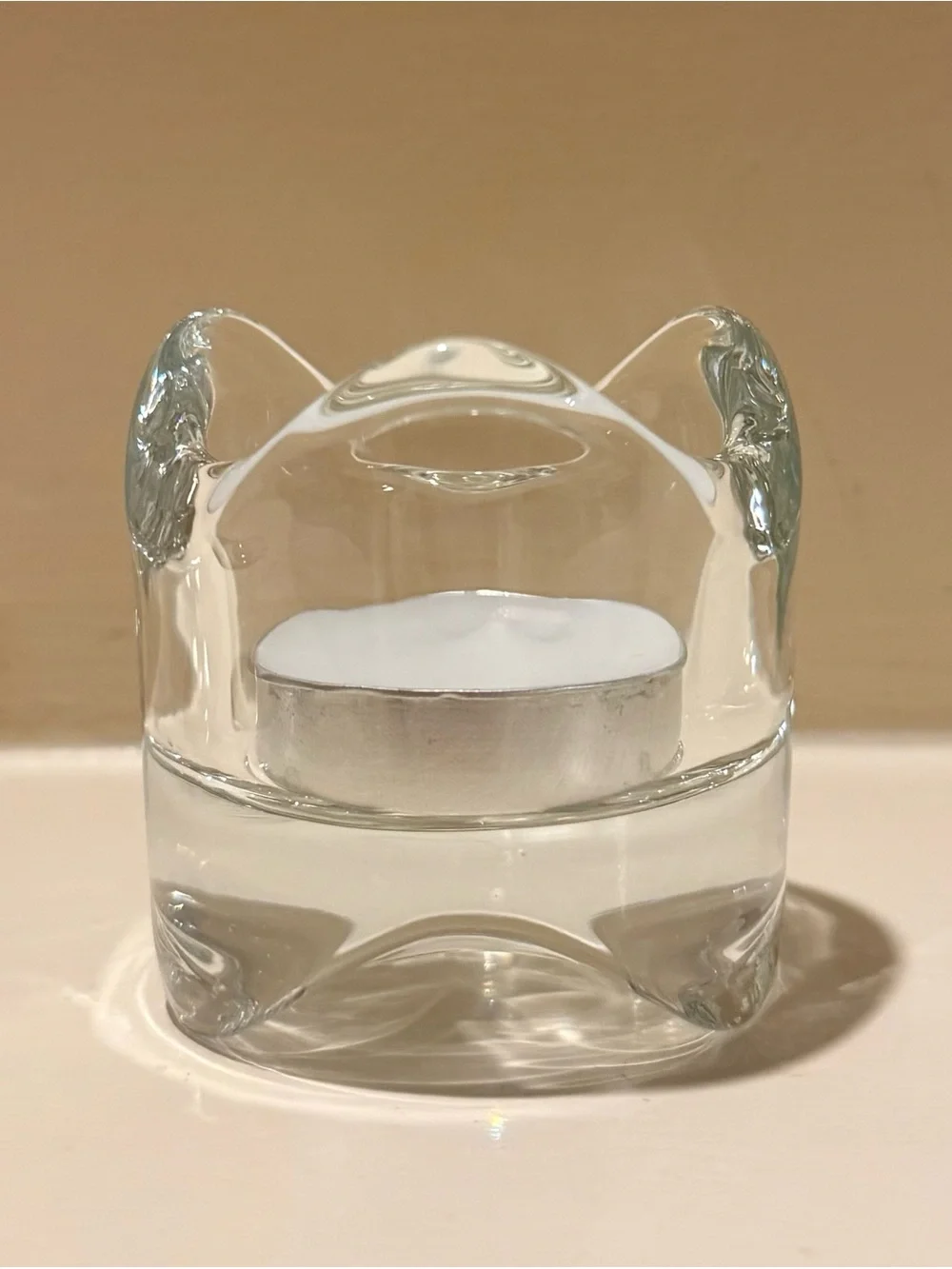 IKEA VÄSNAS Clear Glass Tealight Candle Holders – Set of 2